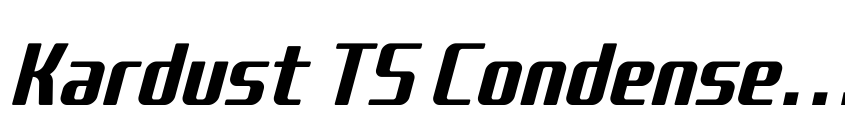 Preview Kardust TS Condensed Demo Versi Bold Italic