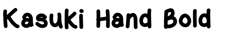 Preview Kasuki Hand Bold