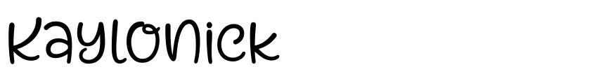 Font Kaylonick by Situjuh Nazara