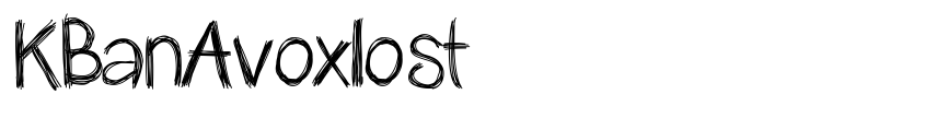 Font KBanAvoxlost by Unknown