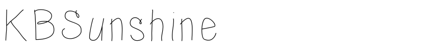 Font KBSunshine by Unknown