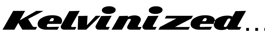 Font Kelvinized Normal by Unknown