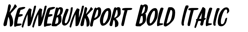 Preview Kennebunkport Bold Italic