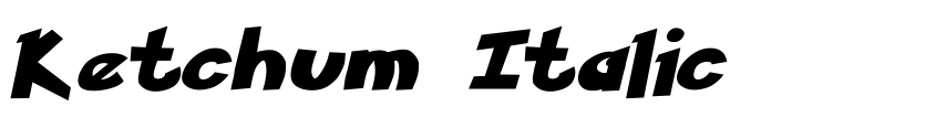 Preview Ketchum Italic