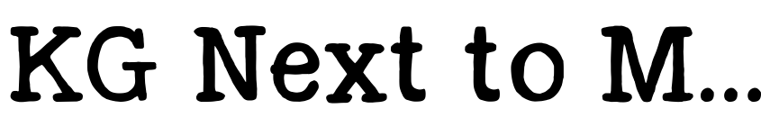 Font KG Next to Me Solid by Kimberly Geswein