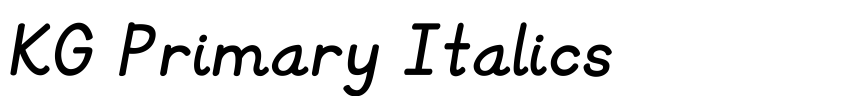 Preview KG Primary Italics