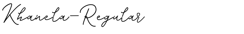 Font Khanela-Regular by hustletter