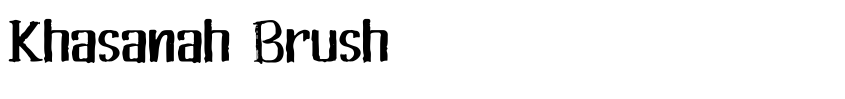Font Khasanah Brush by Asry Lab