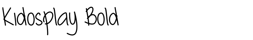 Font Kidosplay Bold by Arif Dwi