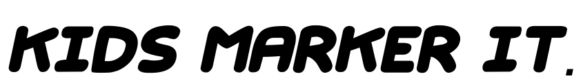 Preview Kids Marker Italic
