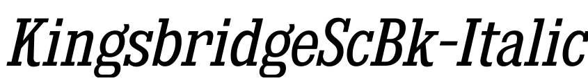 Preview KingsbridgeScBk-Italic