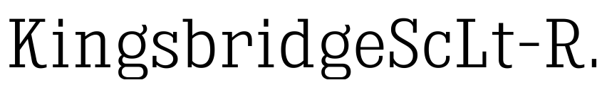 Preview KingsbridgeScLt-Regular