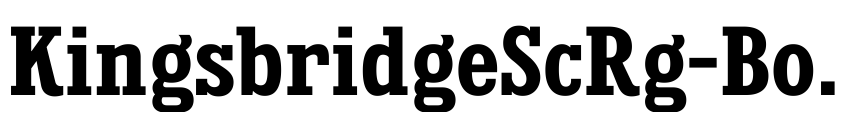 Preview KingsbridgeScRg-Bold