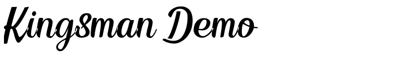 Font Kingsman Demo by Putra Khan