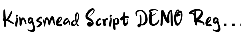 Preview Kingsmead Script DEMO Regular