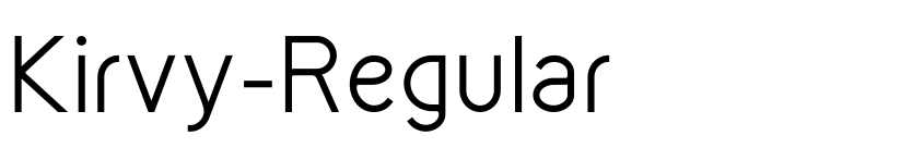 Font Kirvy-Regular by Youssef Habchi