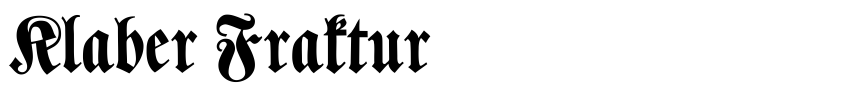 Preview Klaber Fraktur