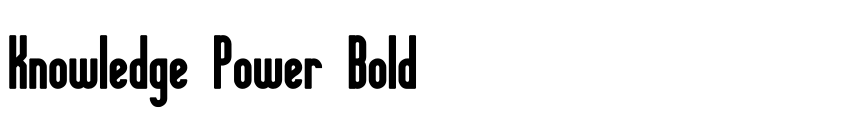 Preview Knowledge Power Bold