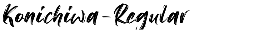 Preview Konichiwa-Regular