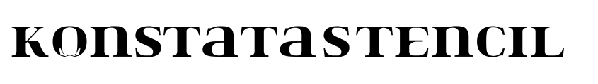 Font Konstata-Stencil by David Waschbuesch