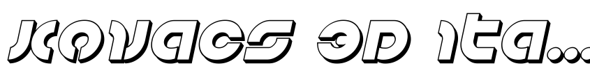 Preview Kovacs 3D Italic