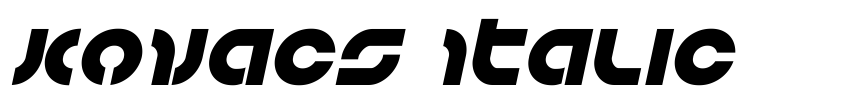 Preview Kovacs Italic