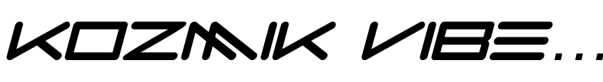 Preview Kozmik Vibez Italic