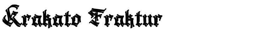Preview Krakato Fraktur