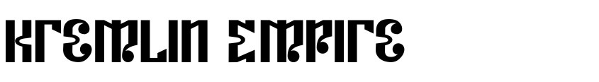 Font Kremlin Empire by BoltCutterDesign-Industrial Strength