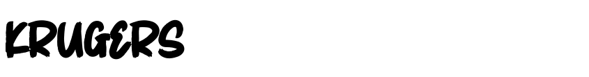 Písmo KRUGERS od Stefie Justprince