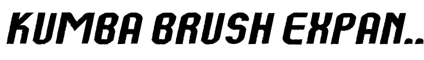 Preview Kumba Brush Expanded Italic