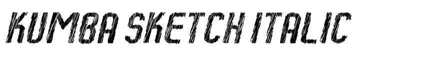 Preview Kumba Sketch Italic