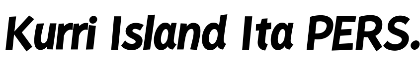 Font Kurri Island Ita PERSONAL Med by Mans Greback