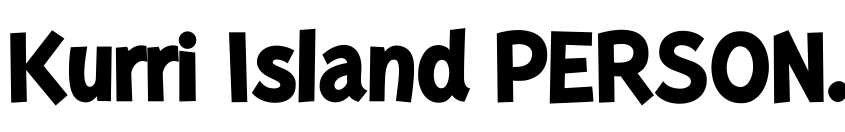 Font Kurri Island PERSONAL Bold by Mans Greback
