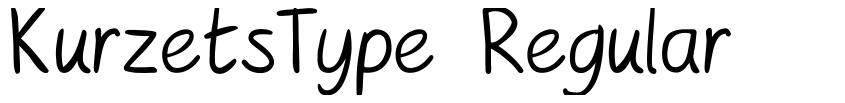 Font KurzetsType Regular by Moti Novo