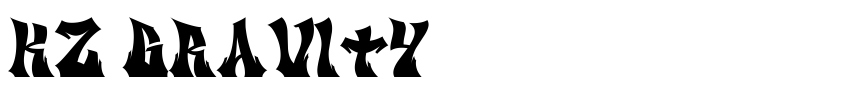 Font KZ GRAVItY by Unknown