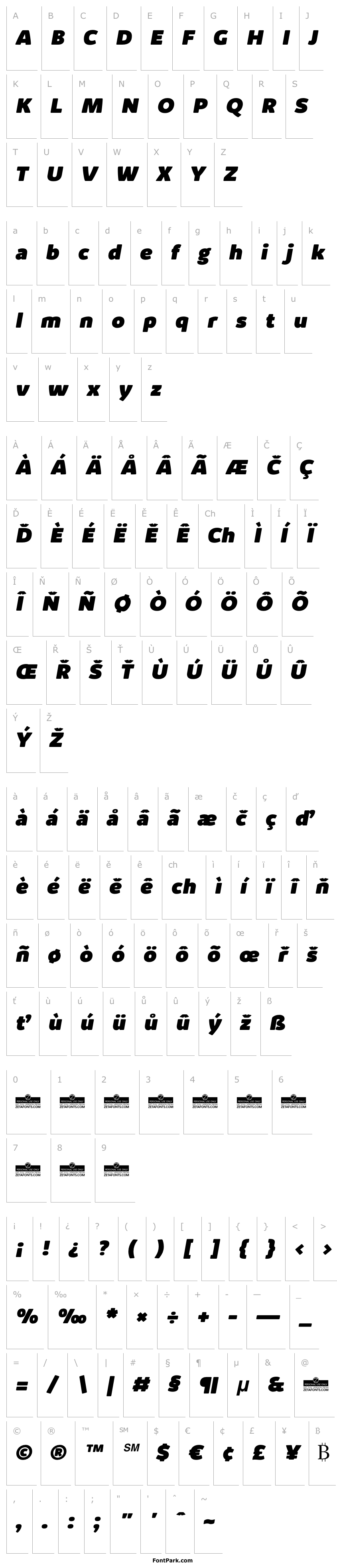 Overview KabrioAlternate-HeavyItalic