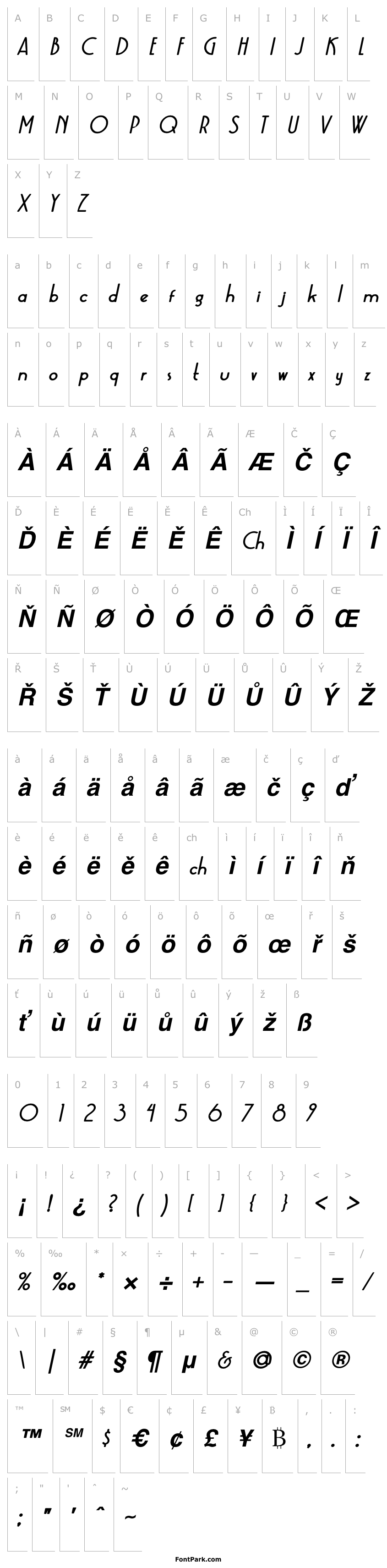 Overview Kaineko Bold Italic
