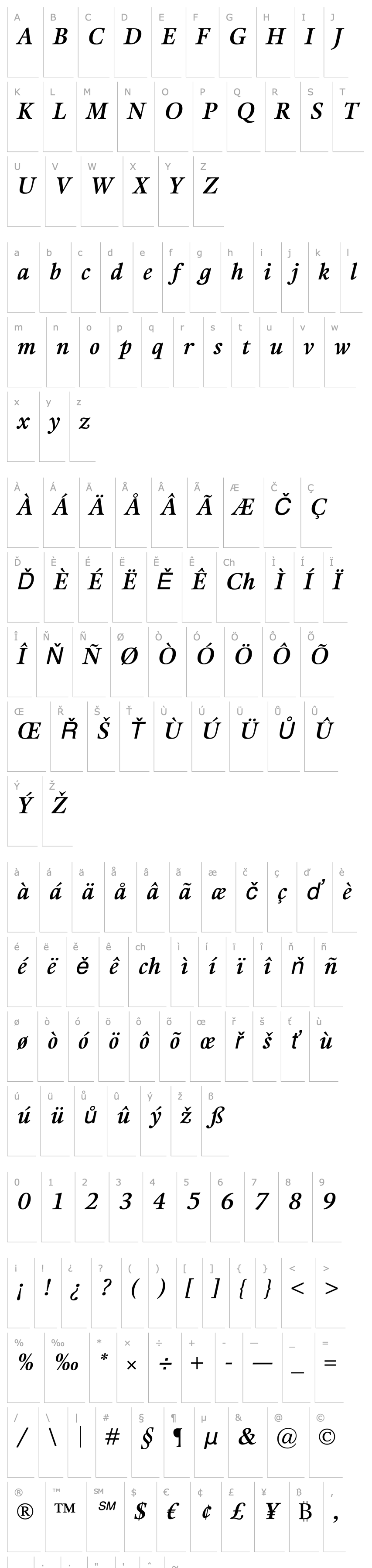 Přehled Kalix SemiBold Italic