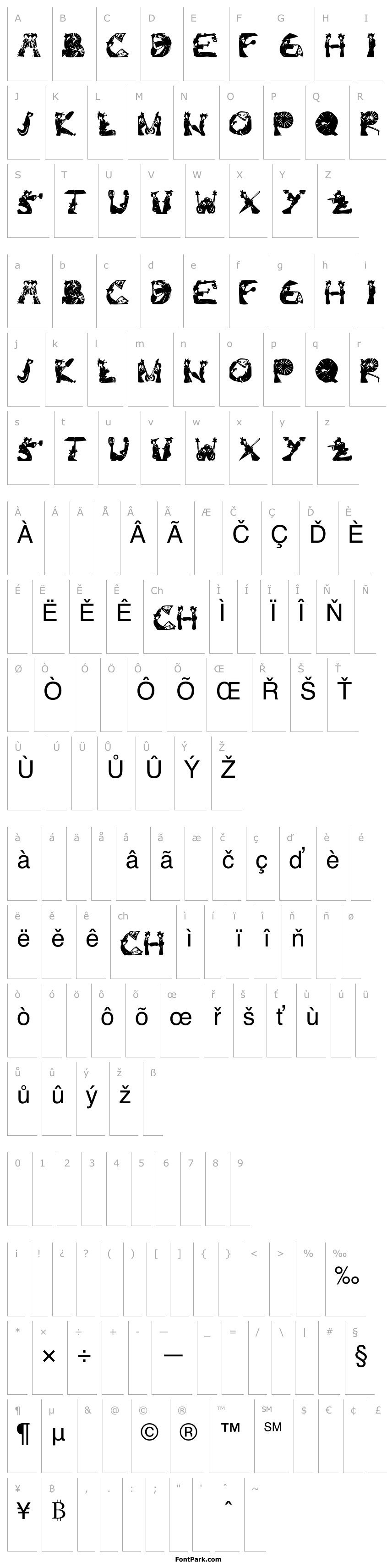 Overview Kami-Geisha Font