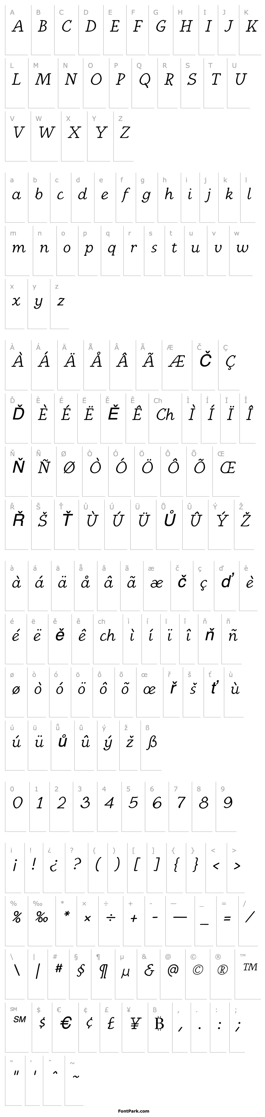 Overview KampIngrianaH Italic