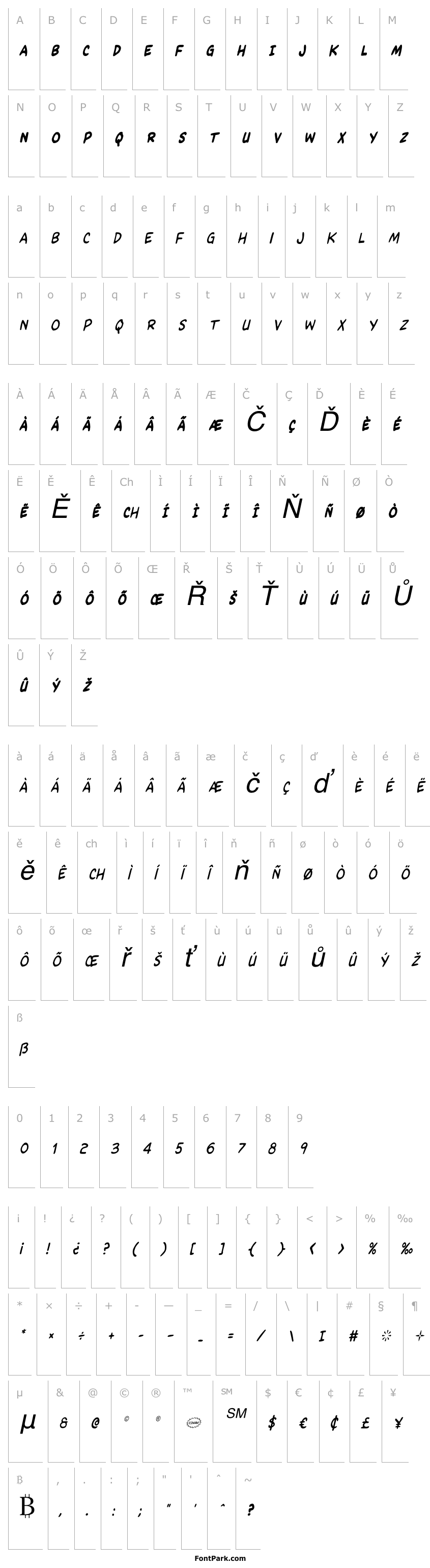 Overview Kangaroo Court Condensed Italic