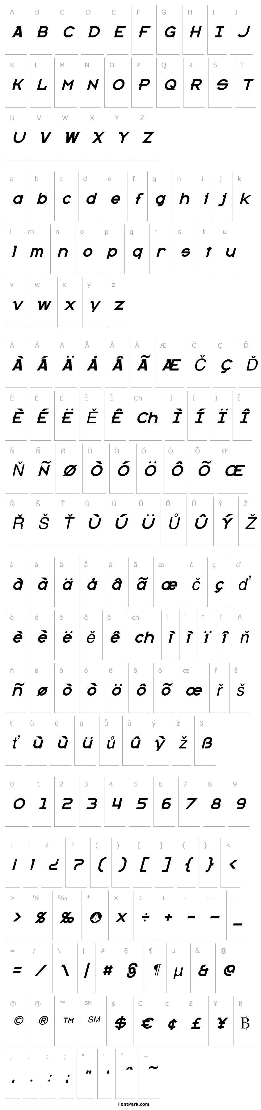 Overview Kanno Italic