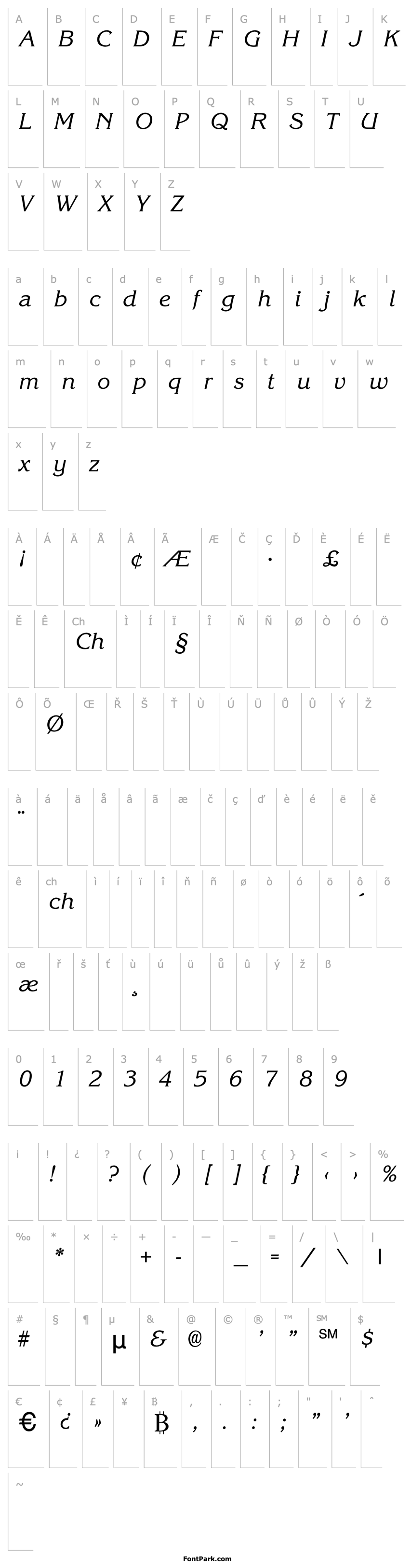 Přehled KarinaItalic