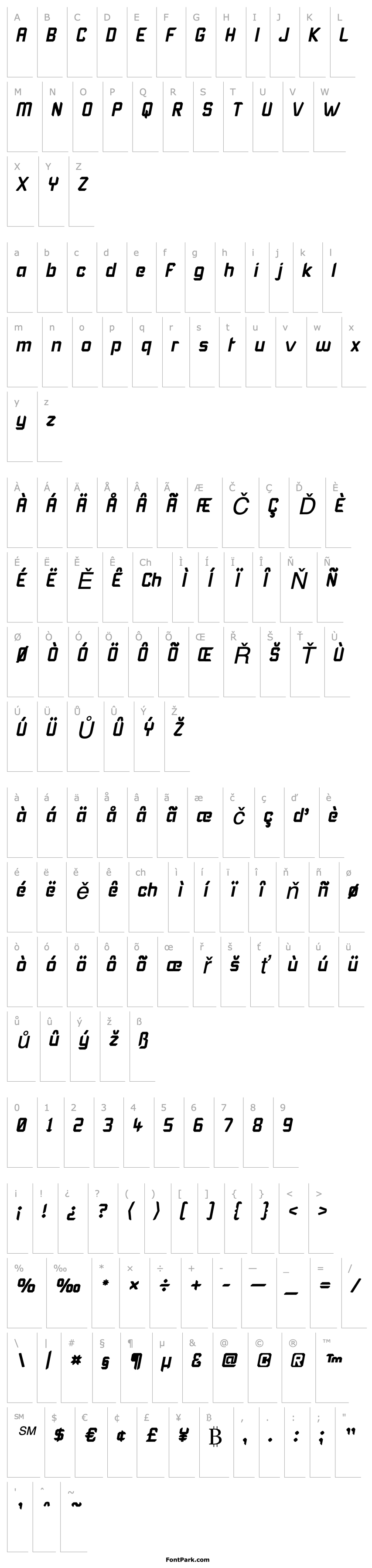 Přehled Karisma Italic