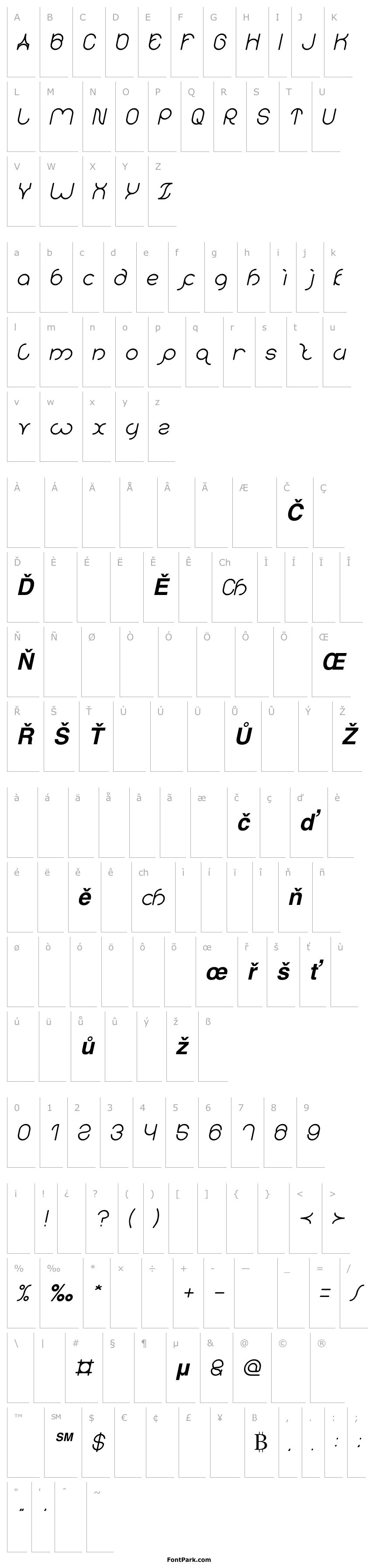 Přehled karitza Bold Italic