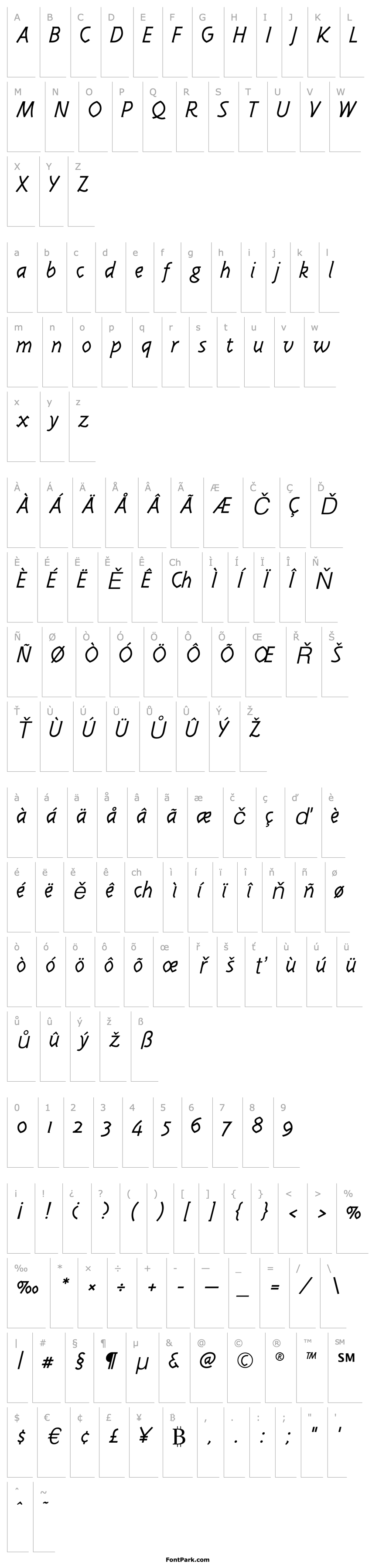 Přehled Karmen-LightItalic