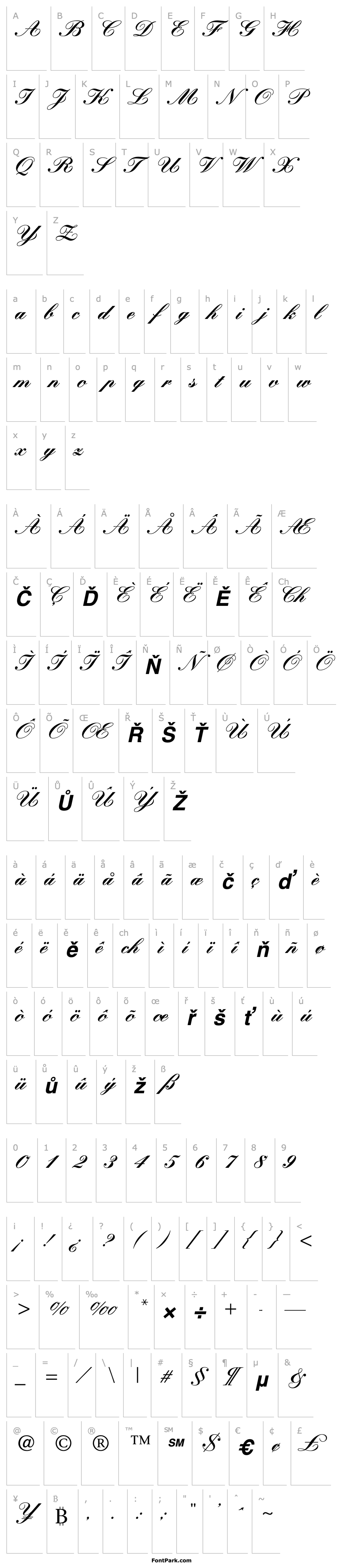 Přehled Kastler Bold Italic