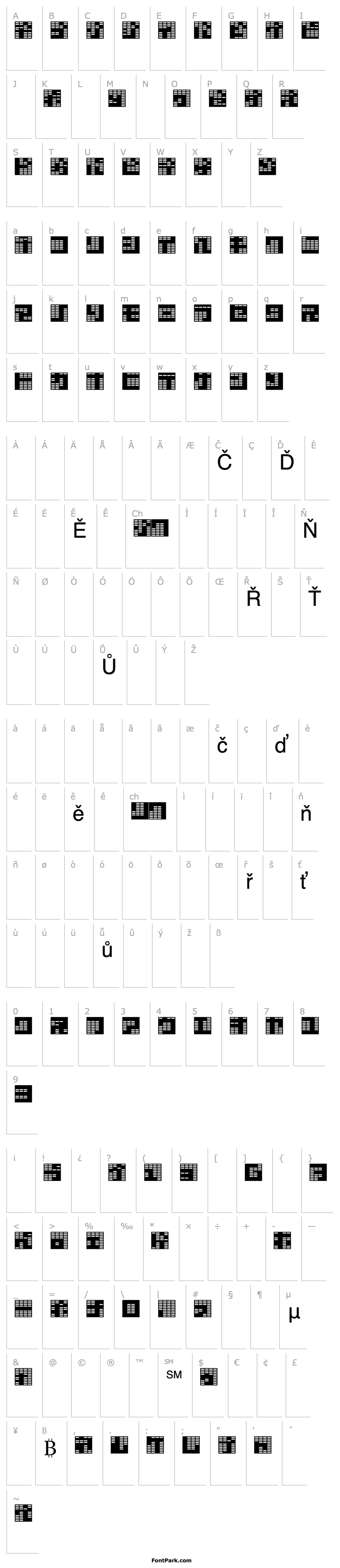 Overview katakana,block