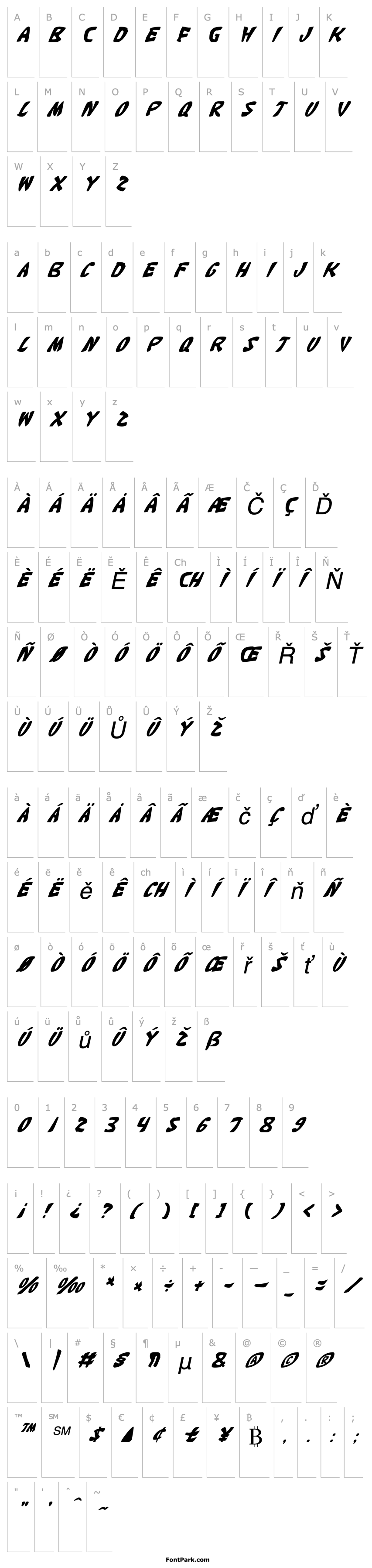 Overview Katana Italic